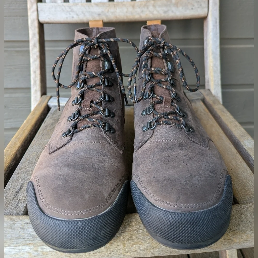 Sorel Men's Ankeny Mid Hiker Boot Brown Leather Size 14